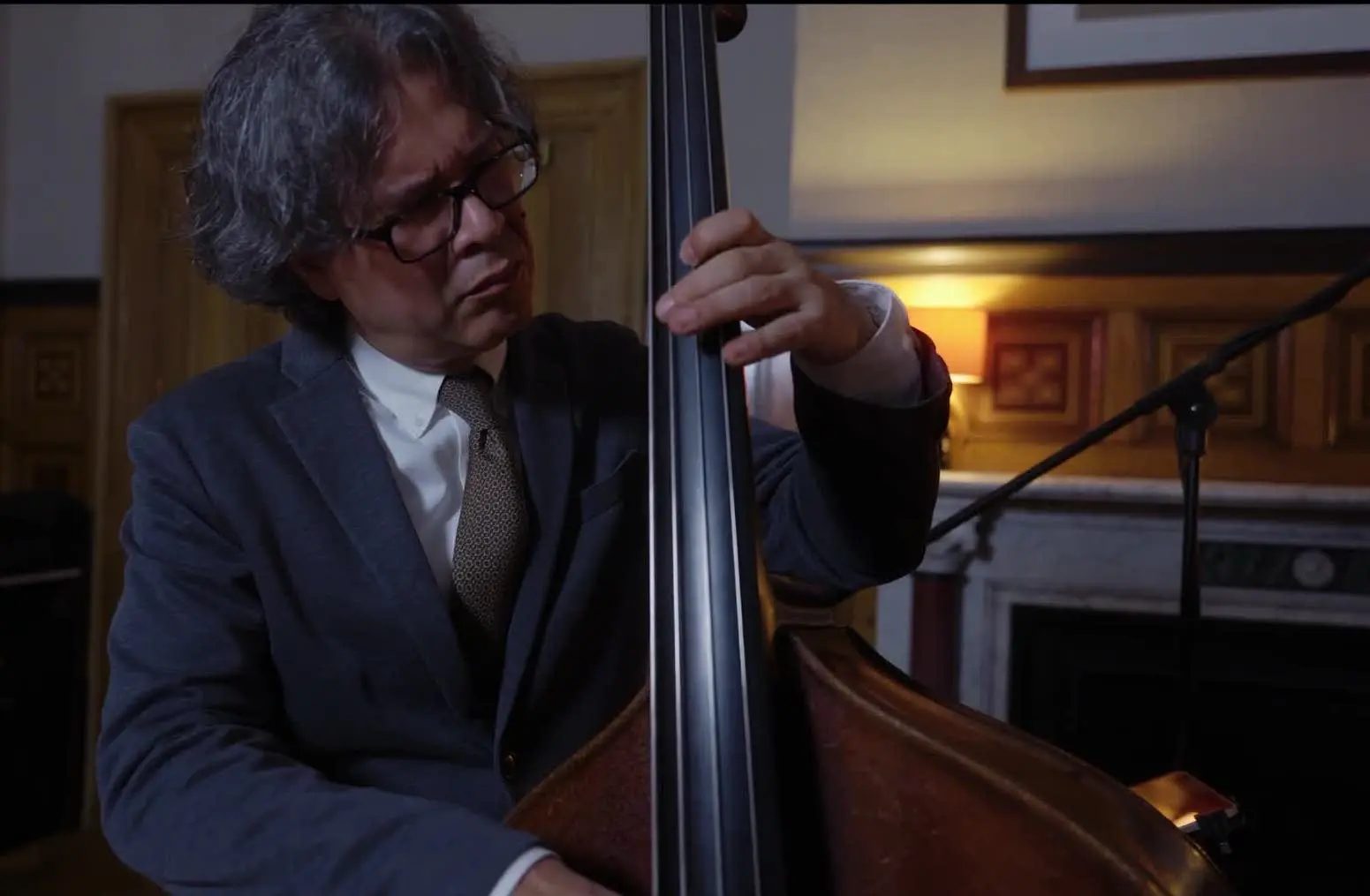 The band interacting with the audience